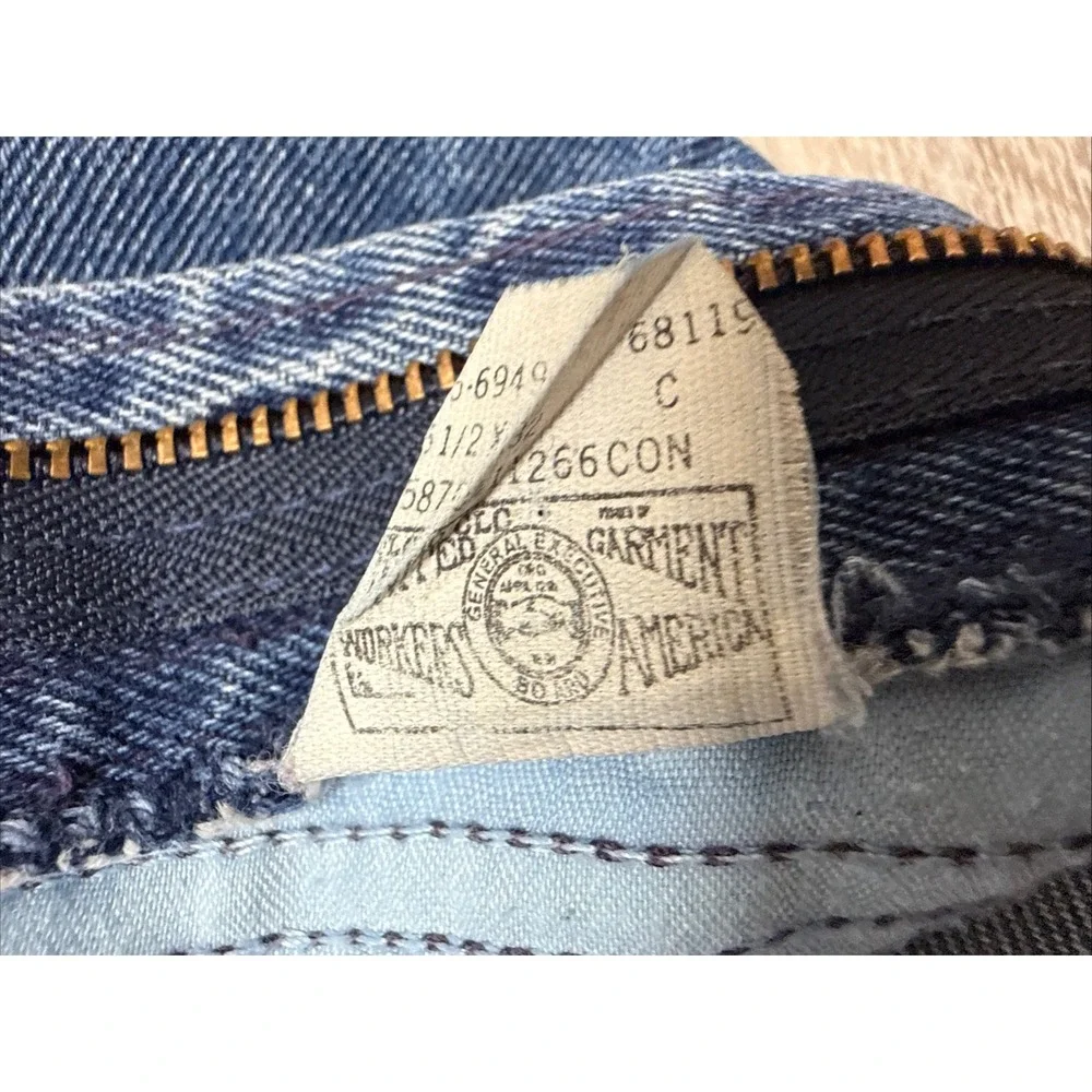 VTG 80s Lee  High Waist Tapered Mom Jeans Pleated Front Size 6‎